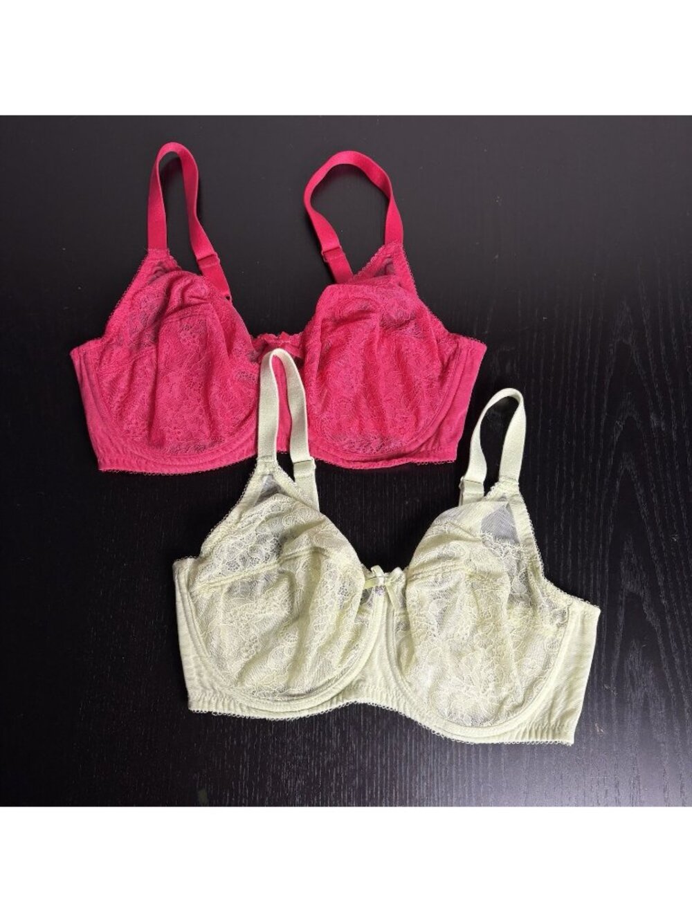 WACOAL Size 34DD Retro Chic Full Figure Underwire Bra, Lot of 2, Style 855186